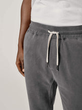 Load image into Gallery viewer, Faded Black Venice Wash Brushed Loopback Trouser