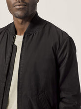 Load image into Gallery viewer, Black Oil Cloth Bomber